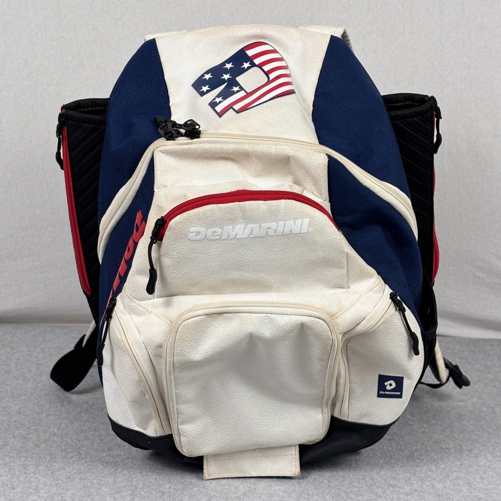DeMarini Voodoo OG USA Baseball Softball Bat Backpack Red White Blue Bag